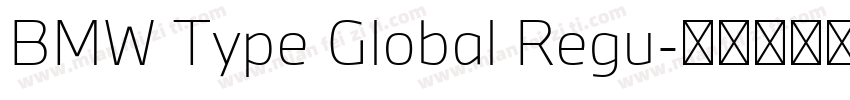 BMW Type Global Regu字体转换